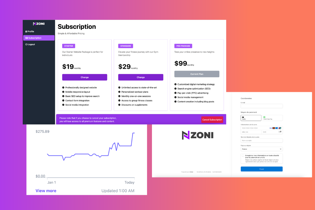 Payment nzoni Boilerplate